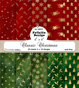 Felicita Design Classic Christmas 3x8design 15x15cm 200g